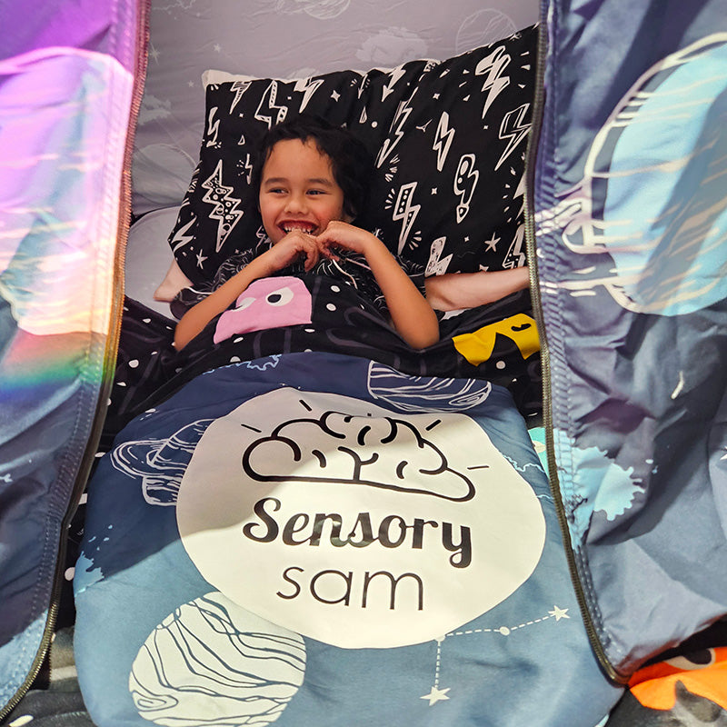 Sensory bed clearance tent