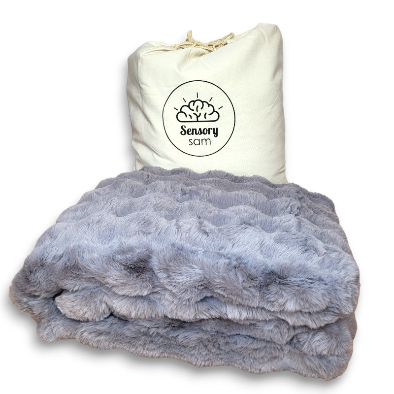 Weighted Blanket in Bumpy Fur SensorySam