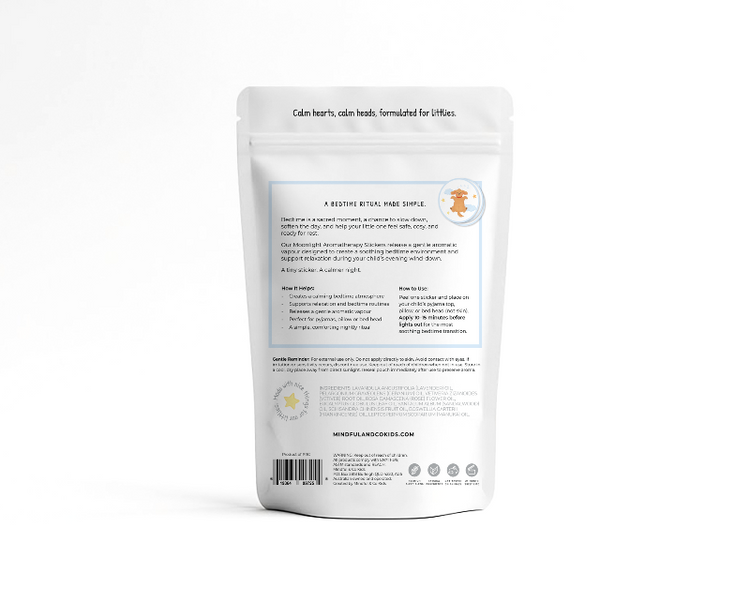White package with text and a barcode on a white background