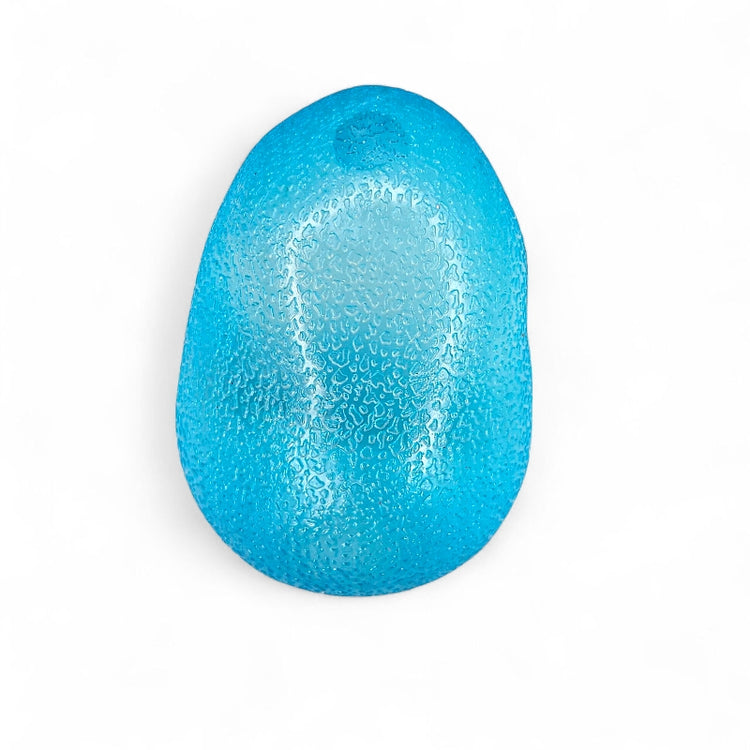 Blue gel pad on a white background