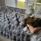 Weighted Blanket Bumpy Fur in Grey