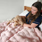 Weighted Blanket Bumpy Fur in PInk