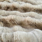Weighted Blanket in Bumpy Fur in Natural