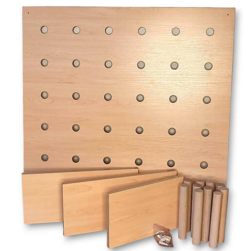 Plywood Peg Board 800x800mm SensorySam