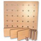 Plywood Peg Board -DIY sensory Wall 800x800mm