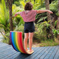 Balance Board with rainbow felt grip