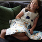Retro Rainbow weighted Lap Pad