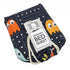 A packaged sensory bed sheet with a label showing an illustration of a character and text, designed for a single bed.
