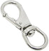 A stainless steel swing swivel with a carabiner clip, approximately 10cm long and 3cm wide.