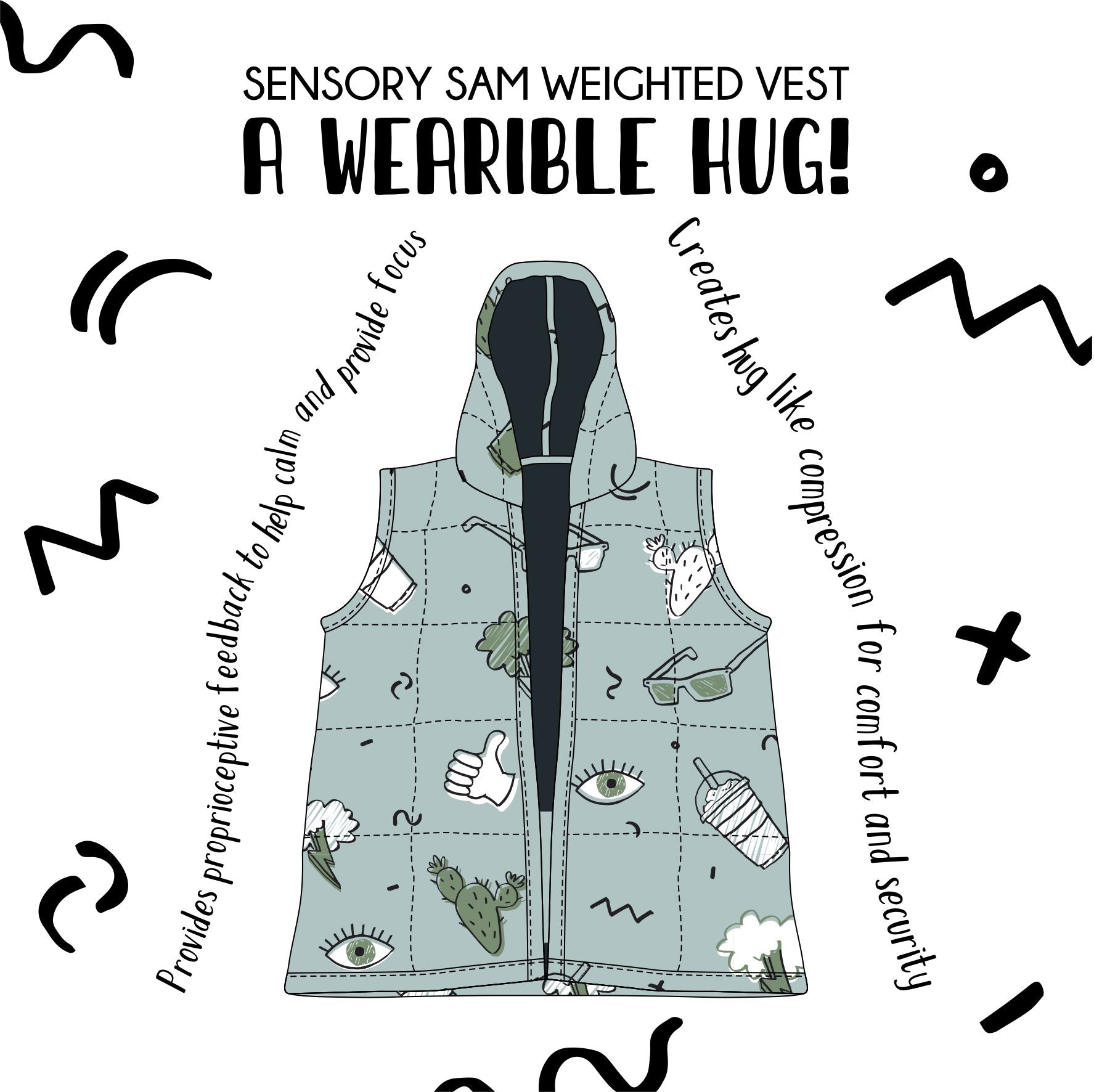 Weighted Vest- SWAN – SensorySam Weighted Vest- SWAN – SensorySam